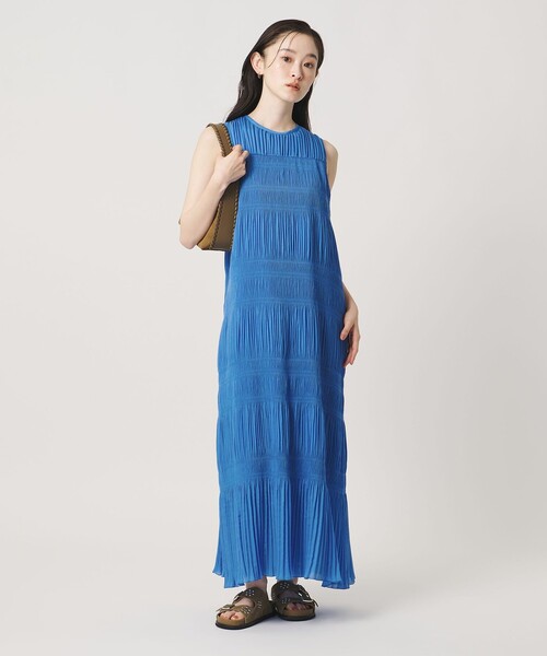 BEAUTY&YOUTH UNITED ARROWS(ビューティーアンドユースユナイテッドアローズ)の「プリーツ アメリカンスリーブ ワンピース ウォッシャブル(ワンピース・レディース・ブラック/コバルトブルー・S/M)」の22枚目の写真