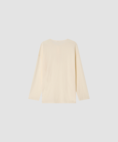 THE LILLE（ザ リル）の「Button Single Blouse_Cream（シャツ/ブラウス・レディース・その他・FREE）」の3枚目の写真