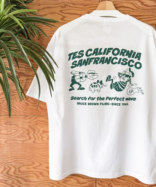 WEB / FLAG SHOP限定】TES CAL MAGAZINE BIG T-SHIRT /オーバーサイズ