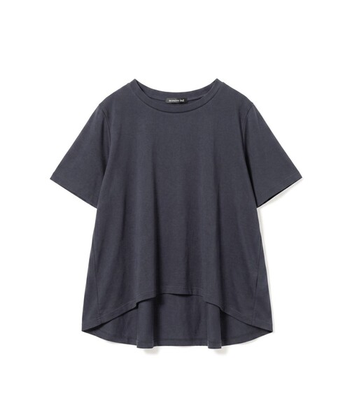 mizuiroind（ミズイロインド）の「mizuiro ind フレアクルーネックTシャツ（Tシャツ/カットソー・レディース・グレー/チャコールグレー/オフホワイト/スモークピンク/ワインレッド/ブルー/ブラック/ネイビー・FREE）」の5枚目の写真
