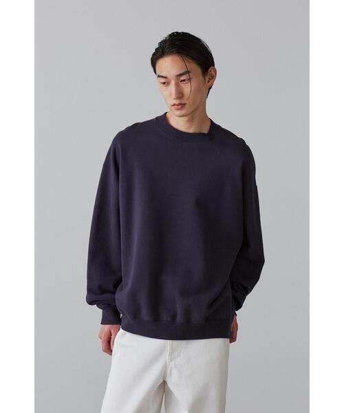 YLEVE（イレーヴ）の「Ｙ / ORGANIC COTTON BLEND HEAVY WEIGHT FLEECE CREW NECK（スウェット・メンズ・ホワイト/ネイビー・1/4）」の2枚目の写真