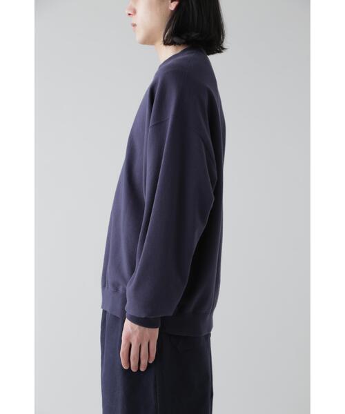 YLEVE（イレーヴ）の「Ｙ / ORGANIC COTTON BLEND HEAVY WEIGHT FLEECE CREW NECK（スウェット・メンズ・ホワイト/ネイビー・1/4）」の13枚目の写真