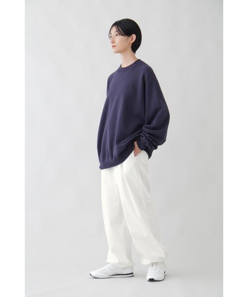 YLEVE（イレーヴ）の「Ｙ / ORGANIC COTTON BLEND HEAVY WEIGHT FLEECE CREW NECK（スウェット・メンズ・ホワイト/ネイビー・1/4）」の21枚目の写真