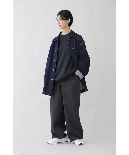 YLEVE（イレーヴ）の「Ｙ / ORGANIC COTTON BLEND HEAVY WEIGHT FLEECE CREW NECK（スウェット・メンズ・ホワイト/ネイビー・1/4）」の22枚目の写真