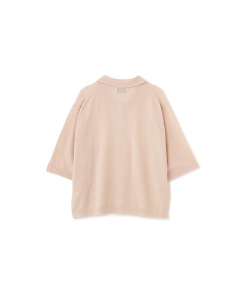 MARGARET HOWELL（マーガレットハウエル）の「FINE LINEN COTTON（カーディガン/ボレロ・レディース・ダークブラウン/ピンク・FREE）」の9枚目の写真
