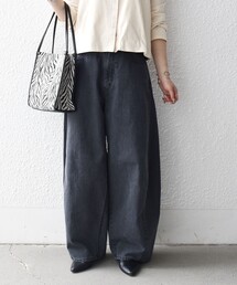 SHIPS any（シップス エニィ）の「SHIPS any:〈洗濯機可能〉バレル デニム パンツ[SHIPS any DENIM]（デニムパンツ）」