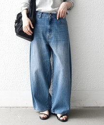 SHIPS any（シップス エニィ）の「SHIPS any:〈洗濯機可能〉バレル デニム パンツ[SHIPS any DENIM]（デニムパンツ）」