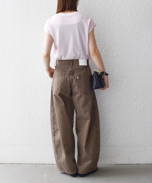 SHIPS any（シップス エニィ）の「〈洗濯機可能〉バレル デニム パンツ［SHIPS any DENIM］（デニムパンツ・レディース・ブルー/チャコールグレー/ブラウン・38/36）」の13枚目の写真
