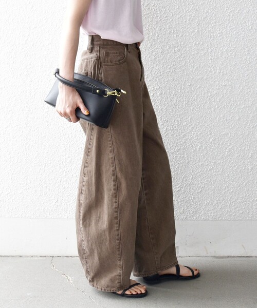 SHIPS any（シップス エニィ）の「〈洗濯機可能〉バレル デニム パンツ［SHIPS any DENIM］（デニムパンツ・レディース・ブルー/チャコールグレー/ブラウン・38/36）」の15枚目の写真