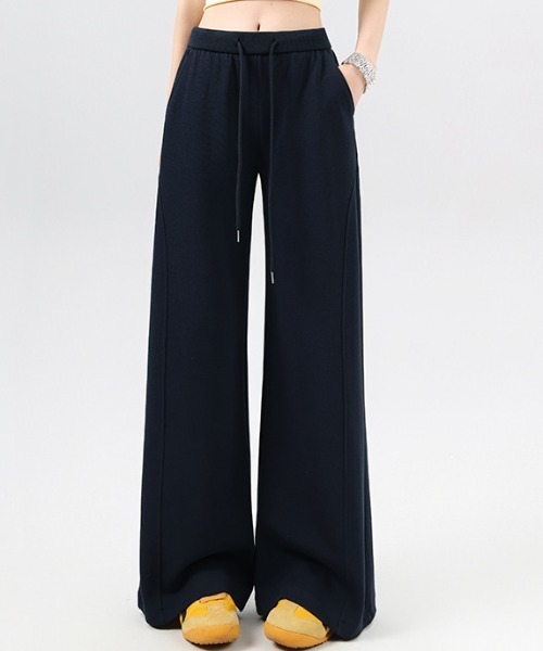 AMAJI(アマジ)の「ウエストドロスト フレアパンツ(その他パンツ・レディース・ネイビー/ブラック/グレー・SMALL/MEDIUM/LARGE/X-LARGE)」の3枚目の写真