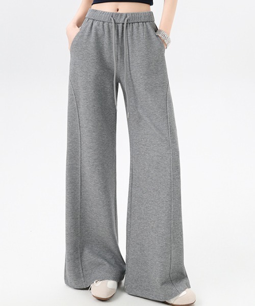 AMAJI(アマジ)の「ウエストドロスト フレアパンツ(その他パンツ・レディース・ネイビー/ブラック/グレー・SMALL/MEDIUM/LARGE/X-LARGE)」の1枚目の写真