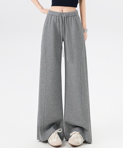 AMAJI(アマジ)の「ウエストドロスト フレアパンツ(その他パンツ・レディース・ネイビー/ブラック/グレー・SMALL/MEDIUM/LARGE/X-LARGE)」の4枚目の写真