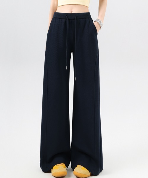 AMAJI(アマジ)の「ウエストドロスト フレアパンツ(その他パンツ・レディース・ネイビー/ブラック/グレー・SMALL/MEDIUM/LARGE/X-LARGE)」の6枚目の写真