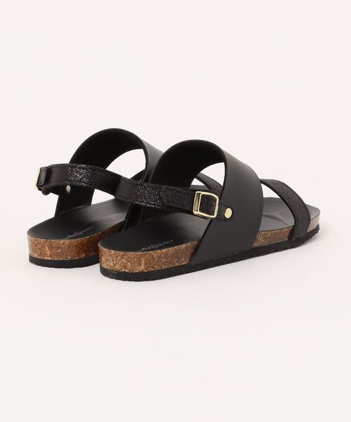 Au BANNISTER（オゥバニスター）の「BLUE/ﾌｯﾄﾍﾞｯﾄｻﾝﾀﾞﾙ（サンダル・レディース・ブロンズ/シルバー/ブラック・L/S/M）」の4枚目の写真