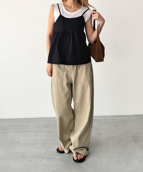 CANAL JEAN(キャナルジーン)の「El mar バックオープンキャミソール(シャツ/ブラウス・レディース・ブラック・ONE SIZE)」の4枚目の写真