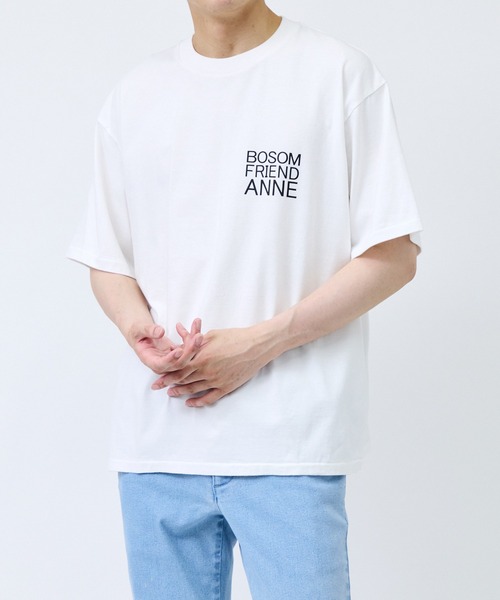 SCREEN STARS(スクリーンスターズ)の「【SCREEN STARS / スクリーンスターズ】BoscmFriendタイポグラフィTシャツ(Tシャツ/カットソー・メンズ・ホワイト/ブラック・L/LL/M)」の11枚目の写真