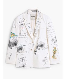 Floral Graphic Art Blazer / フローラルグラフィックアートブレザー