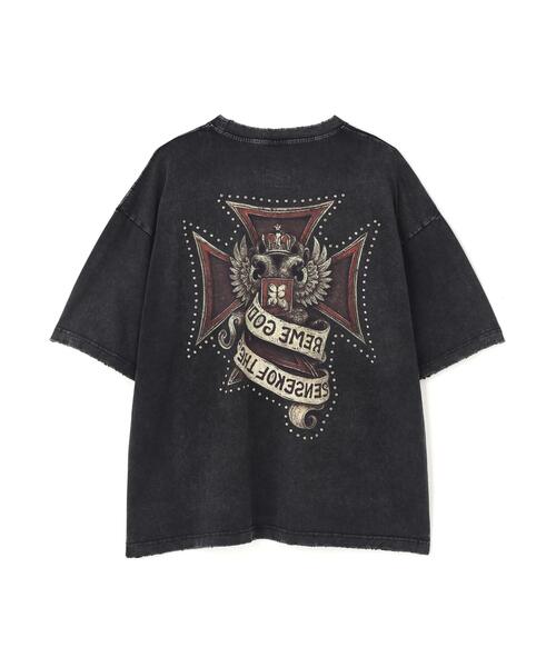 DANKE SCHON(ダンケシェーン)の「DankeSchon/ダンケシェーン/BRUST RHINESTONE STUDS(Tシャツ/カットソー・メンズ・ブラック・M/L)」の6枚目の写真