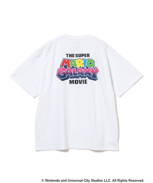 BEAMS（ビームス）の「ザ・スーパーマリオギャラクシー・ムービー / LOGO TEE（Tシャツ/カットソー・メンズ・ホワイト/ブラック・M/S/L）」の9枚目の写真