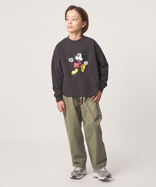 green label relaxing(グリーンレーベルリラクシング)の「ライト ツイル ツータック パンツ / キッズ 140cm-160cm(チノパンツ・キッズ・ネイビー/ベージュ/オリーブ・150cm/160cm/140cm)」の5枚目の写真