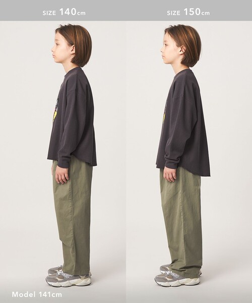 green label relaxing(グリーンレーベルリラクシング)の「ライト ツイル ツータック パンツ / キッズ 140cm-160cm(チノパンツ・キッズ・ネイビー/ベージュ/オリーブ・150cm/160cm/140cm)」の7枚目の写真