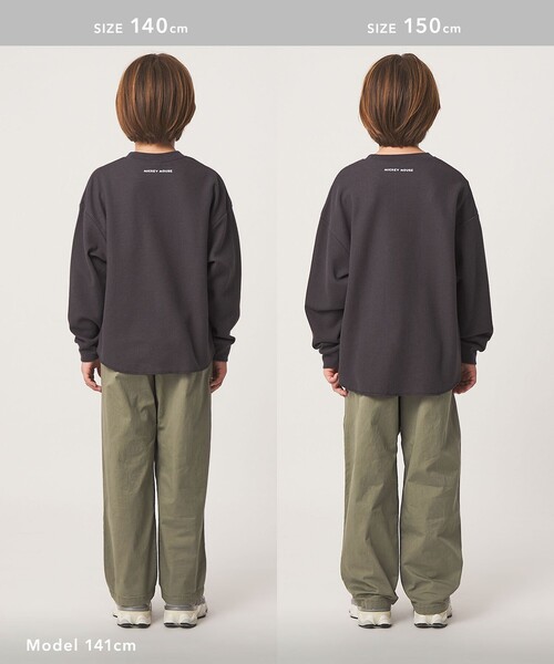 green label relaxing(グリーンレーベルリラクシング)の「ライト ツイル ツータック パンツ / キッズ 140cm-160cm(チノパンツ・キッズ・ネイビー/ベージュ/オリーブ・150cm/160cm/140cm)」の8枚目の写真
