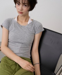 Halter Neck Layered Tee / ホルターネックレイヤードT