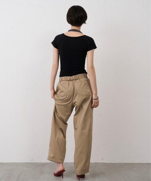 NUJOH(ヌゾ)の「Halter Neck Layered Tee / ホルターネックレイヤードT(Tシャツ/カットソー・レディース・ブラック/グレー/ブルー・FREE)」の14枚目の写真