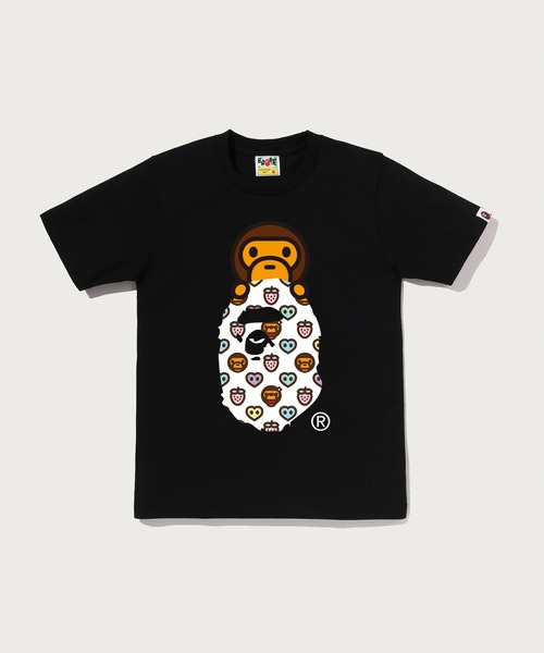 A BATHING APE(アベイシングエイプ)の「MILOGRAM SWEETS MILO ON APE HEAD TEE(Tシャツ/カットソー・レディース・ホワイト/ブラック・XX-SMALL/MEDIUM/X-SMALL/SMALL)」の2枚目の写真