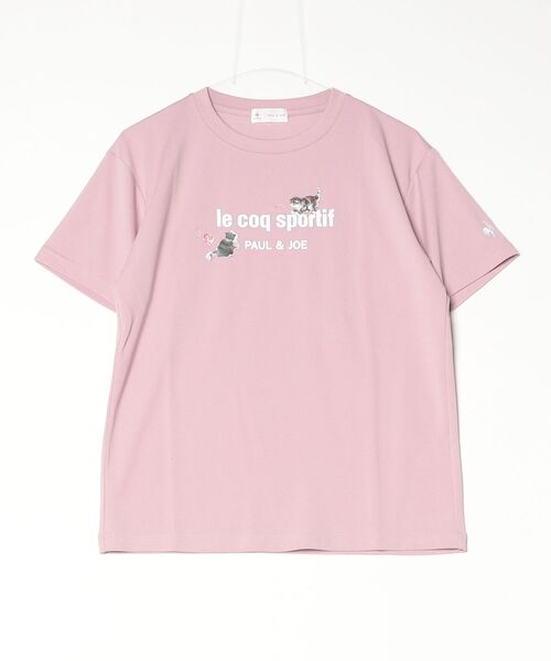 le coq sportif（ルコックスポルティフ）の「PJ collaboration sunscreen box T-shirt（Tシャツ/カットソー・レディース・ネイビー/ピンク/ホワイト・XL/L/S/M）」の3枚目の写真