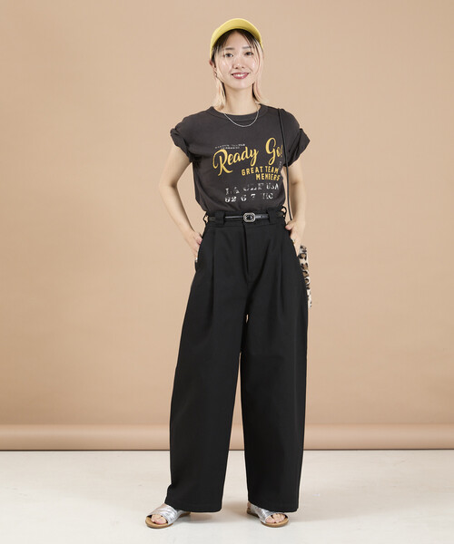 Dickies(ディッキーズ)の「Dickies × Freada/ディッキーズ Dickies 別注 カーブワイドパンツ(その他パンツ・レディース・ブラック/ベージュ/ブラウン・S/M)」の7枚目の写真