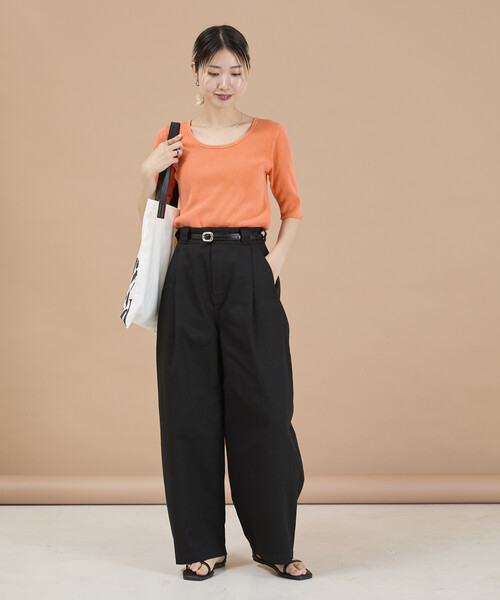 Dickies(ディッキーズ)の「Dickies × Freada/ディッキーズ Dickies 別注 カーブワイドパンツ(その他パンツ・レディース・ブラック/ベージュ/ブラウン・S/M)」の13枚目の写真