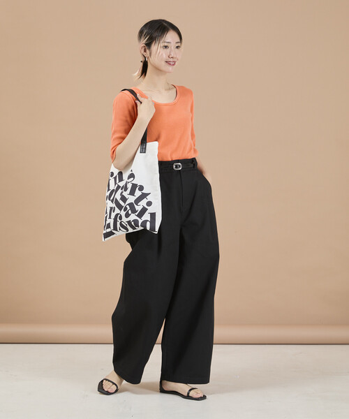 Dickies(ディッキーズ)の「Dickies × Freada/ディッキーズ Dickies 別注 カーブワイドパンツ(その他パンツ・レディース・ブラック/ベージュ/ブラウン・S/M)」の14枚目の写真