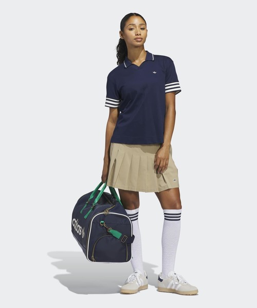 adidas(アディダス)の「オリジナルス スリーストライプス ポロシャツ【adidas Golf/アディダスゴルフ】(ポロシャツ・レディース・ブルー・LARGE/MEDIUM/SMALL/X-LARGE/X-SMALL)」の5枚目の写真