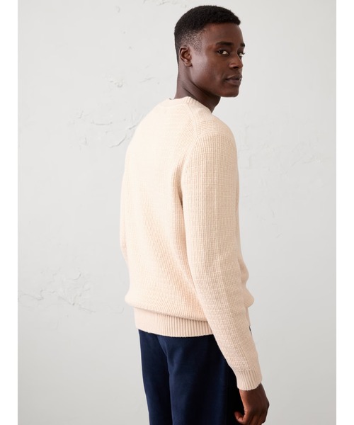 BANANA REPUBLIC FACTORY STORE(バナナリパブリック ファクトリーストア)の「BANANA REPUBLIC FACTORY STORE Cozy テクスチャードセーター(ニット/セーター・メンズ・アイボリー/チャコールグレー/バーガンディー/グリーン・M/L/XL/S)」の9枚目の写真