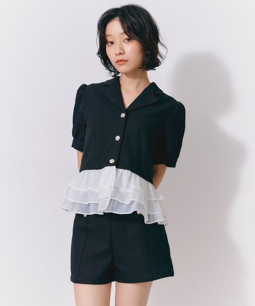 REDYAZEL(レディアゼル)の「【Classic Button Series】クラシックマルチボタンハイウエストショートパンツ(その他パンツ・レディース・ブラック/ベージュ/オフホワイト・FREE)」の17枚目の写真