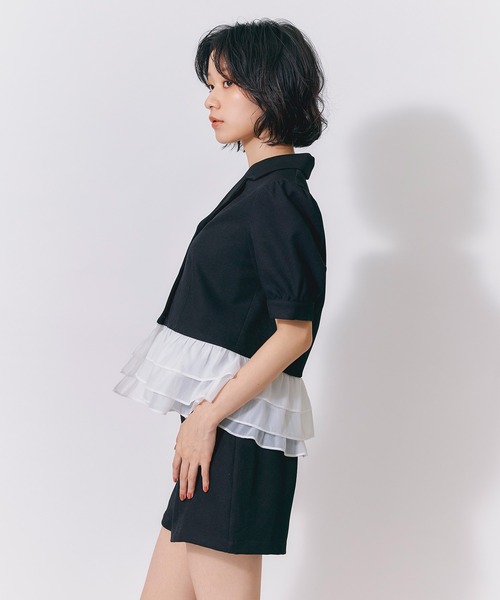 REDYAZEL(レディアゼル)の「【Classic Button Series】クラシックマルチボタンハイウエストショートパンツ(その他パンツ・レディース・ブラック/ベージュ/オフホワイト・FREE)」の13枚目の写真