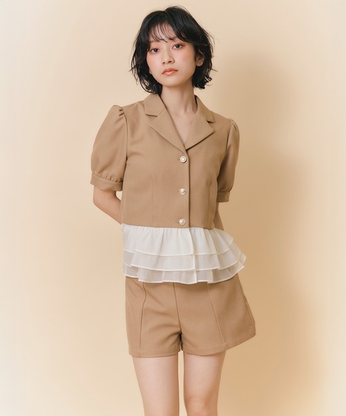 REDYAZEL(レディアゼル)の「【Classic Button Series】クラシックマルチボタンハイウエストショートパンツ(その他パンツ・レディース・ブラック/ベージュ/オフホワイト・FREE)」の22枚目の写真