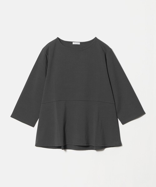 A DAY IN THE LIFE UNITED ARROWS（アデイインザライフユナイテッドアローズ）の「ポンチ ペプラムカットソー 7分袖＜A DAY IN THE LIFE＞（Tシャツ/カットソー・レディース・ブラック/オフホワイト/ダークグレー・FREE）」の11枚目の写真
