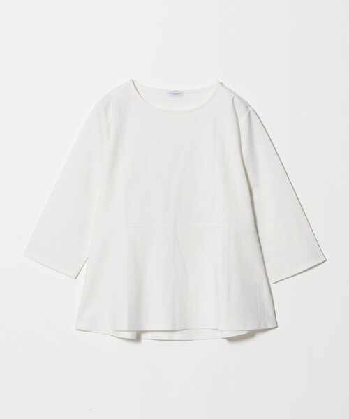 A DAY IN THE LIFE UNITED ARROWS（アデイインザライフユナイテッドアローズ）の「ポンチ ペプラムカットソー 7分袖＜A DAY IN THE LIFE＞（Tシャツ/カットソー・レディース・ブラック/オフホワイト/ダークグレー・FREE）」の17枚目の写真