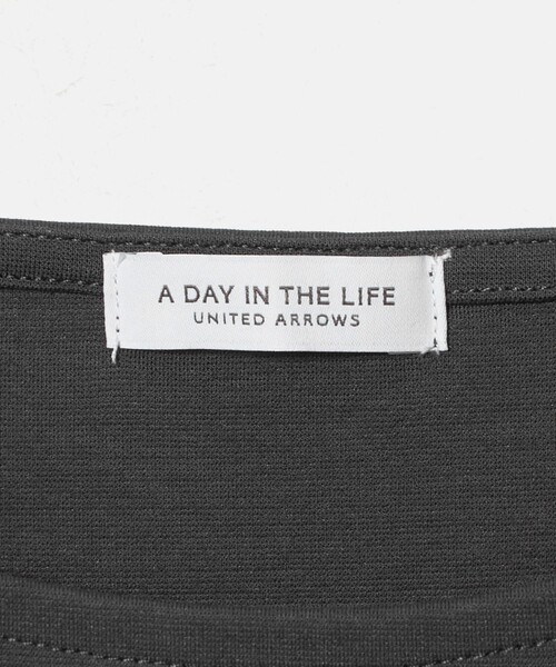 A DAY IN THE LIFE UNITED ARROWS（アデイインザライフユナイテッドアローズ）の「ポンチ ペプラムカットソー 7分袖＜A DAY IN THE LIFE＞（Tシャツ/カットソー・レディース・ブラック/オフホワイト/ダークグレー・FREE）」の22枚目の写真