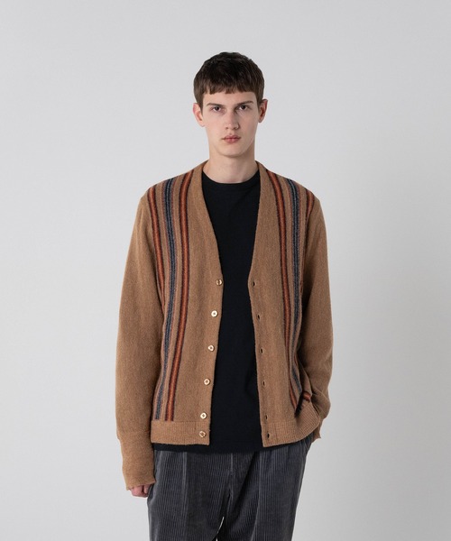 PENDLETON(ペンドルトン)の「アルパカ混 ネイティブストライプカーディガン(カーディガン/ボレロ・メンズ・ネイビー/ブラウン系その他/Cobalt・LARGE/SMALL/MEDIUM)」の2枚目の写真
