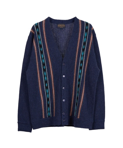 PENDLETON(ペンドルトン)の「アルパカ混 ネイティブストライプカーディガン(カーディガン/ボレロ・メンズ・ネイビー/ブラウン系その他/Cobalt・LARGE/SMALL/MEDIUM)」の12枚目の写真