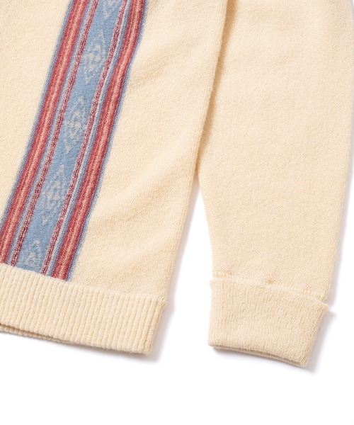 PENDLETON(ペンドルトン)の「アルパカ混 ネイティブストライプカーディガン(カーディガン/ボレロ・メンズ・ネイビー/ブラウン系その他/Cobalt・LARGE/SMALL/MEDIUM)」の5枚目の写真