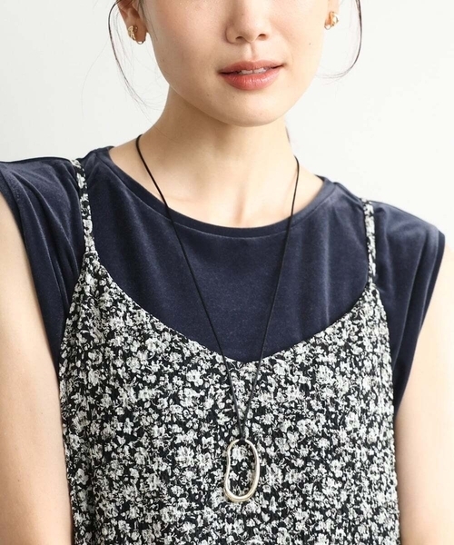 MK MICHEL KLEIN(エムケーミッシェルクラン)の「サテンコードワントップネックレス(ネックレス・レディース・シルバー/ゴールド・38)」の1枚目の写真