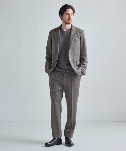 MEN'S BIGI（メンズビギ）の「ジョーゼットボンディング モックネックプルオーバー［ストレッチ］（スウェット・メンズ・ブラック/オフホワイト/モカ・02/03）」の20枚目の写真