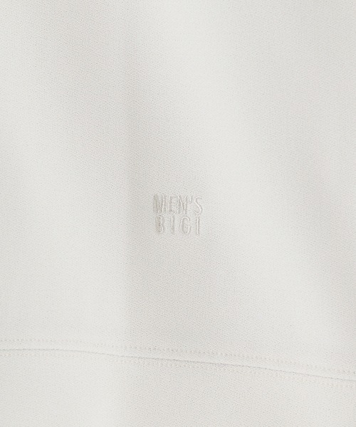 MEN'S BIGI（メンズビギ）の「ジョーゼットボンディング モックネックプルオーバー［ストレッチ］（スウェット・メンズ・ブラック/オフホワイト/モカ・02/03）」の15枚目の写真