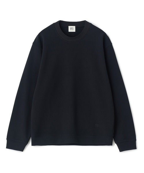 MEN'S BIGI（メンズビギ）の「ジョーゼットボンディング モックネックプルオーバー［ストレッチ］（スウェット・メンズ・ブラック/オフホワイト/モカ・02/03）」の11枚目の写真