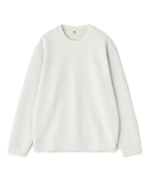 MEN'S BIGI（メンズビギ）の「ジョーゼットボンディング モックネックプルオーバー［ストレッチ］（スウェット・メンズ・ブラック/オフホワイト/モカ・02/03）」の9枚目の写真