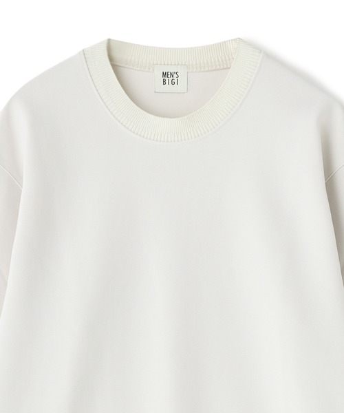 MEN'S BIGI（メンズビギ）の「ジョーゼットボンディング モックネックプルオーバー［ストレッチ］（スウェット・メンズ・ブラック/オフホワイト/モカ・02/03）」の12枚目の写真